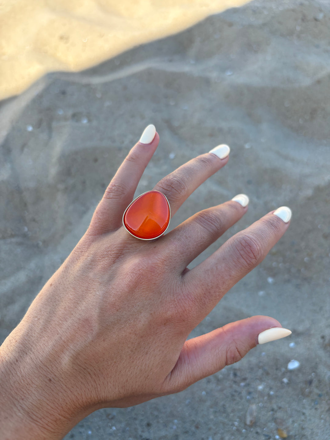 Orange Stone Ring