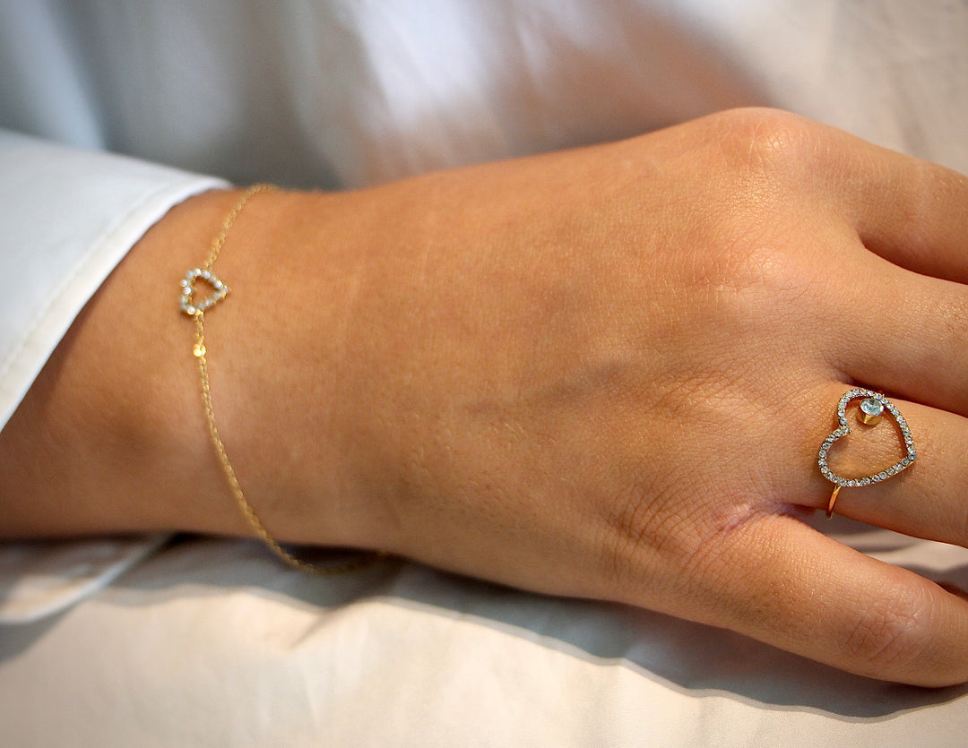 Elegant Heart Bracelet