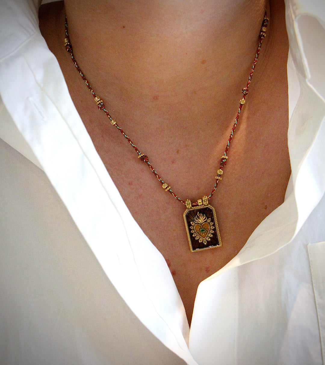 Brown Medaillon Necklace