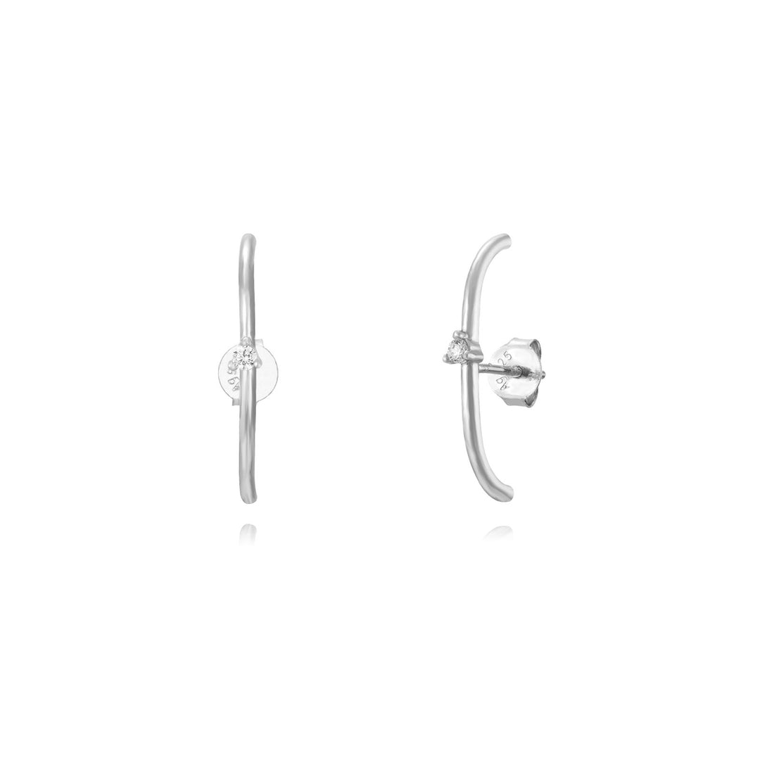 Over Bow Earstud Silver