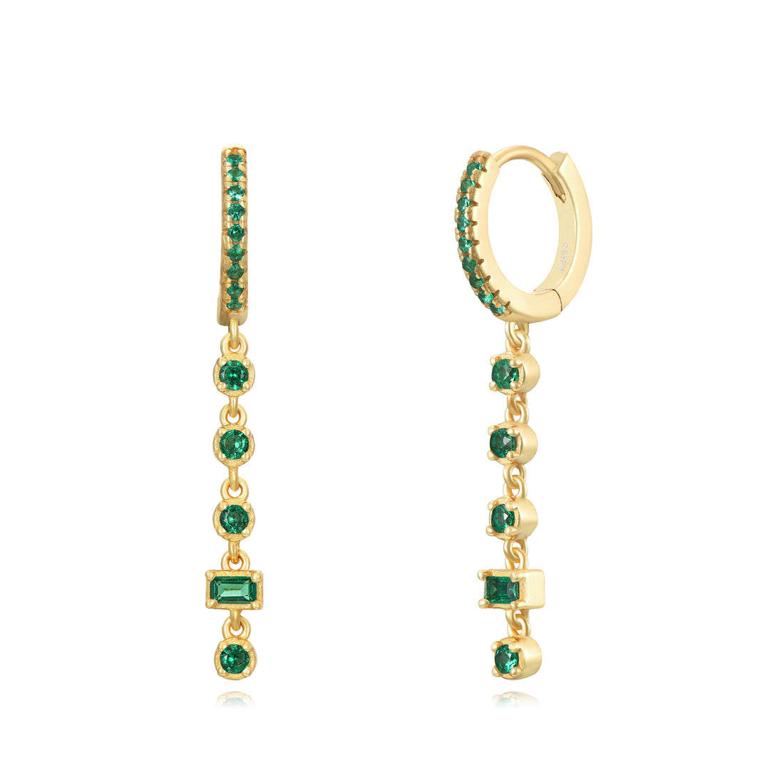 Medium Green Drop Earring