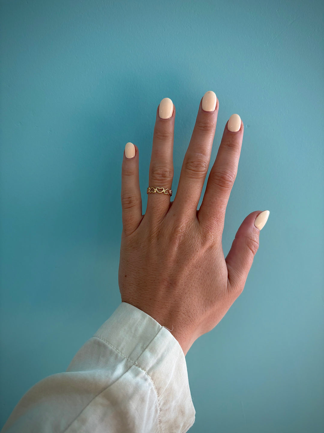 Gold heart ring