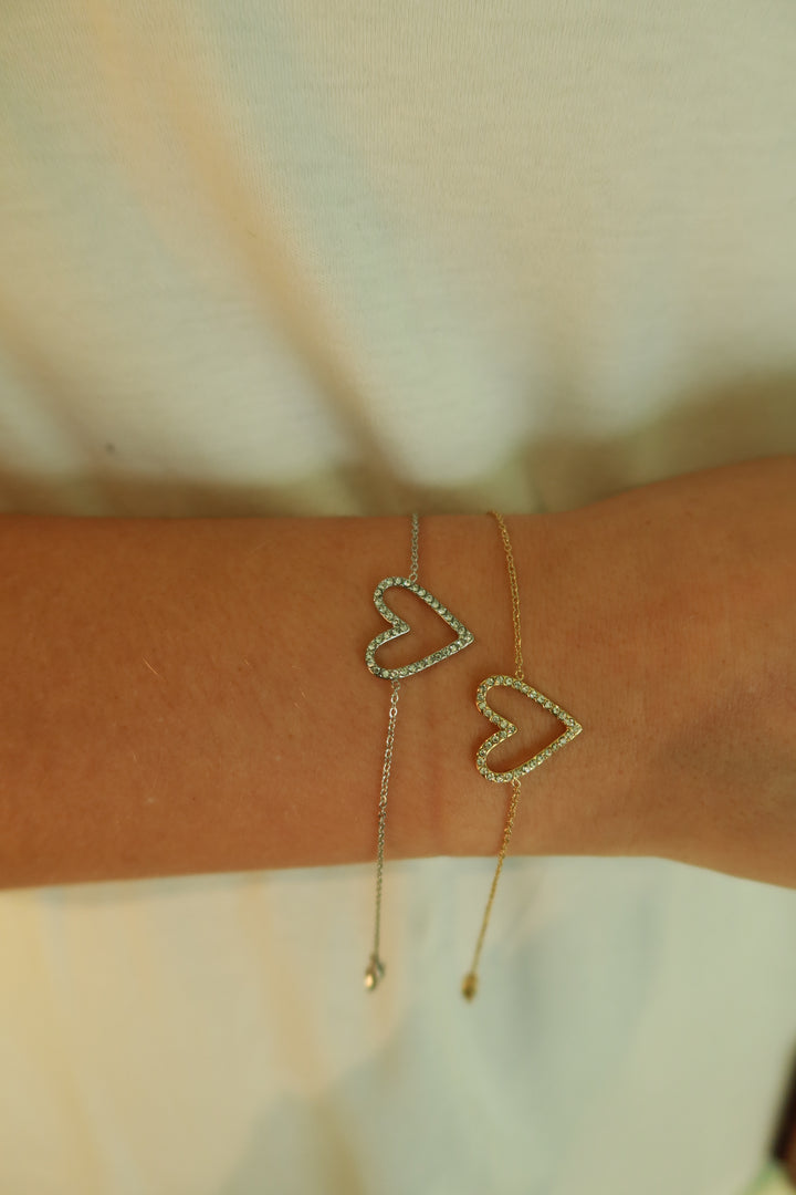 Gold Heart Bracelet