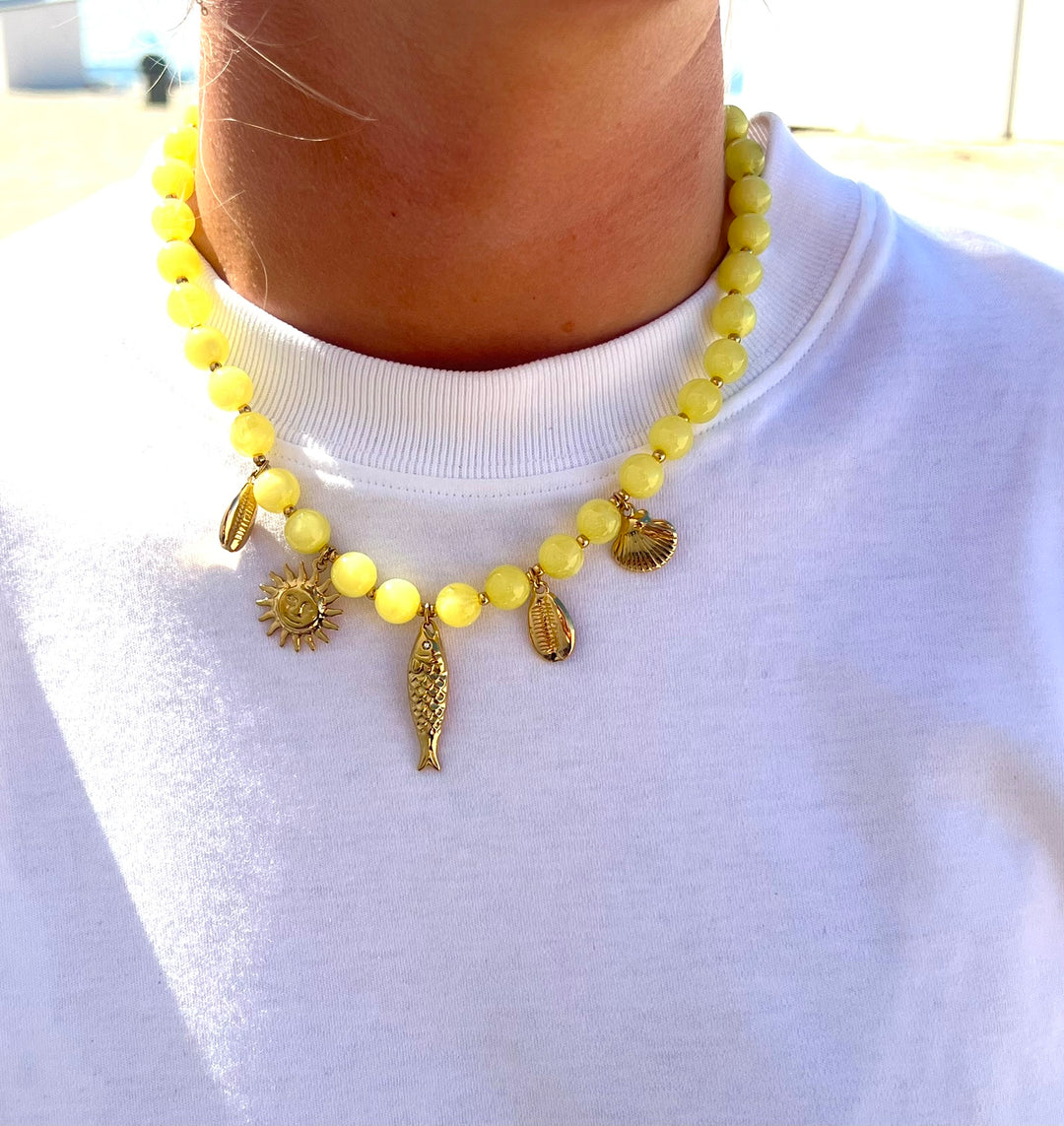 Yellow Fishie Necklace