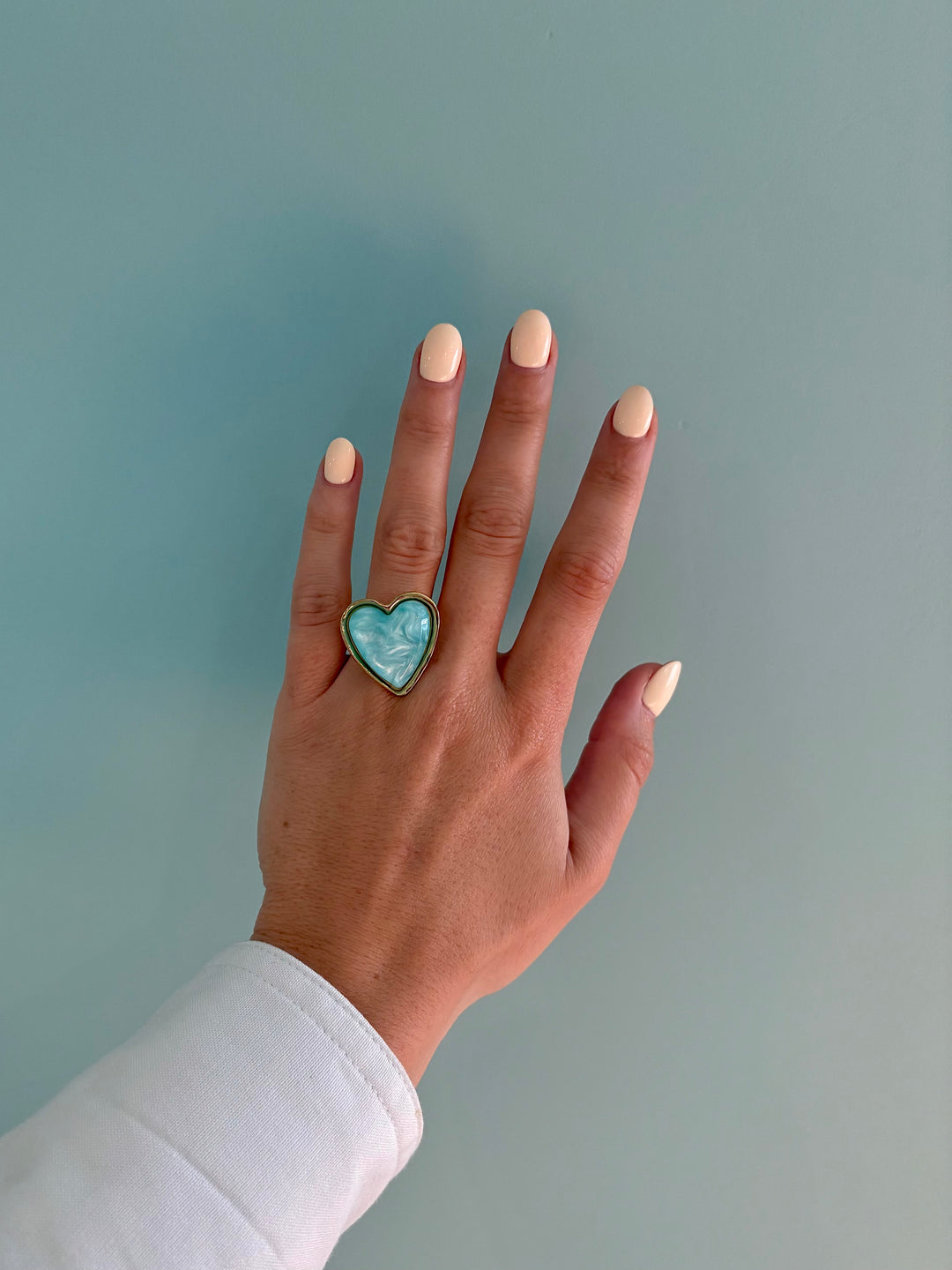Turquoise Heart Ring