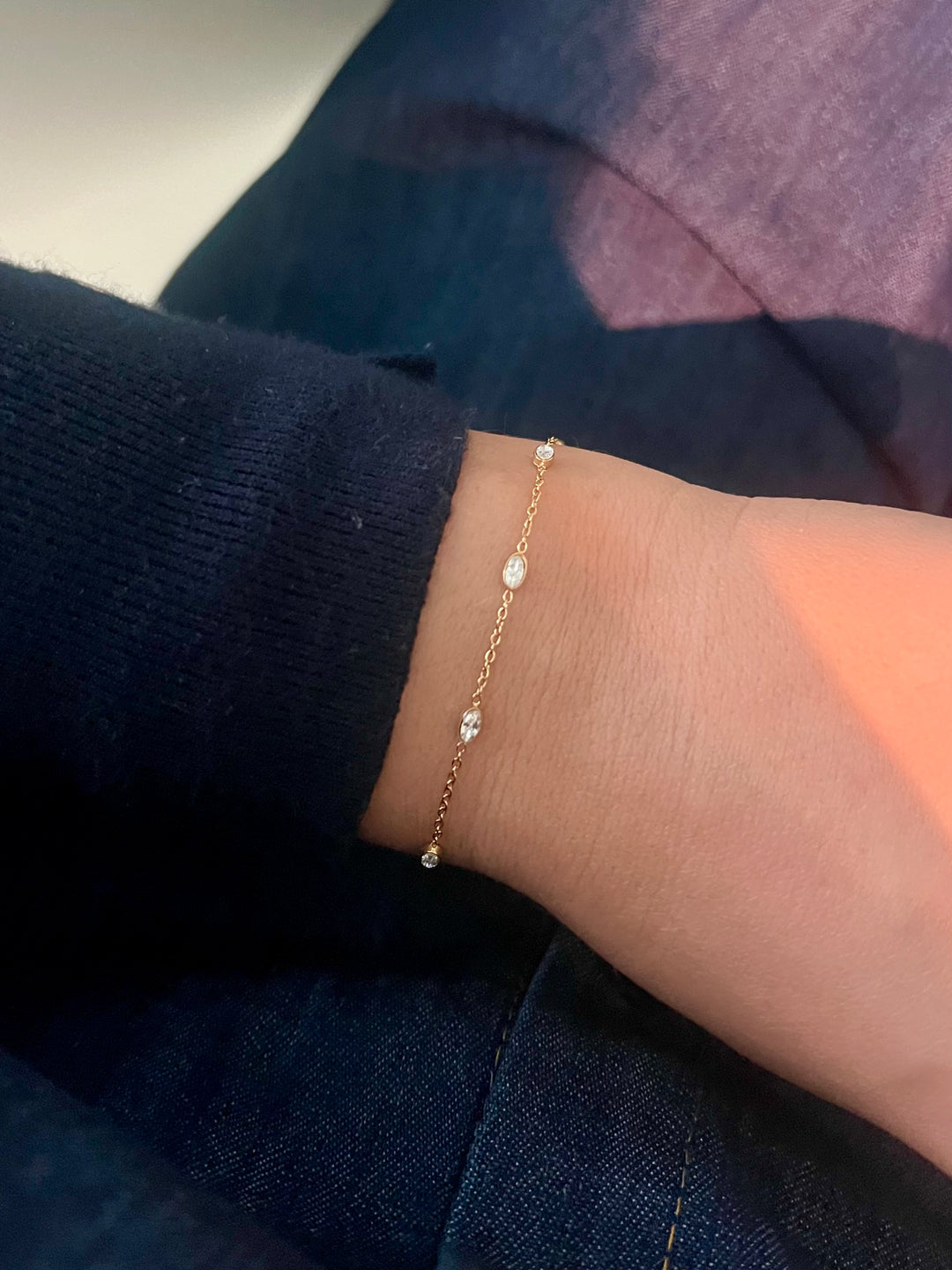 Oval Multi Diamond Bracelet