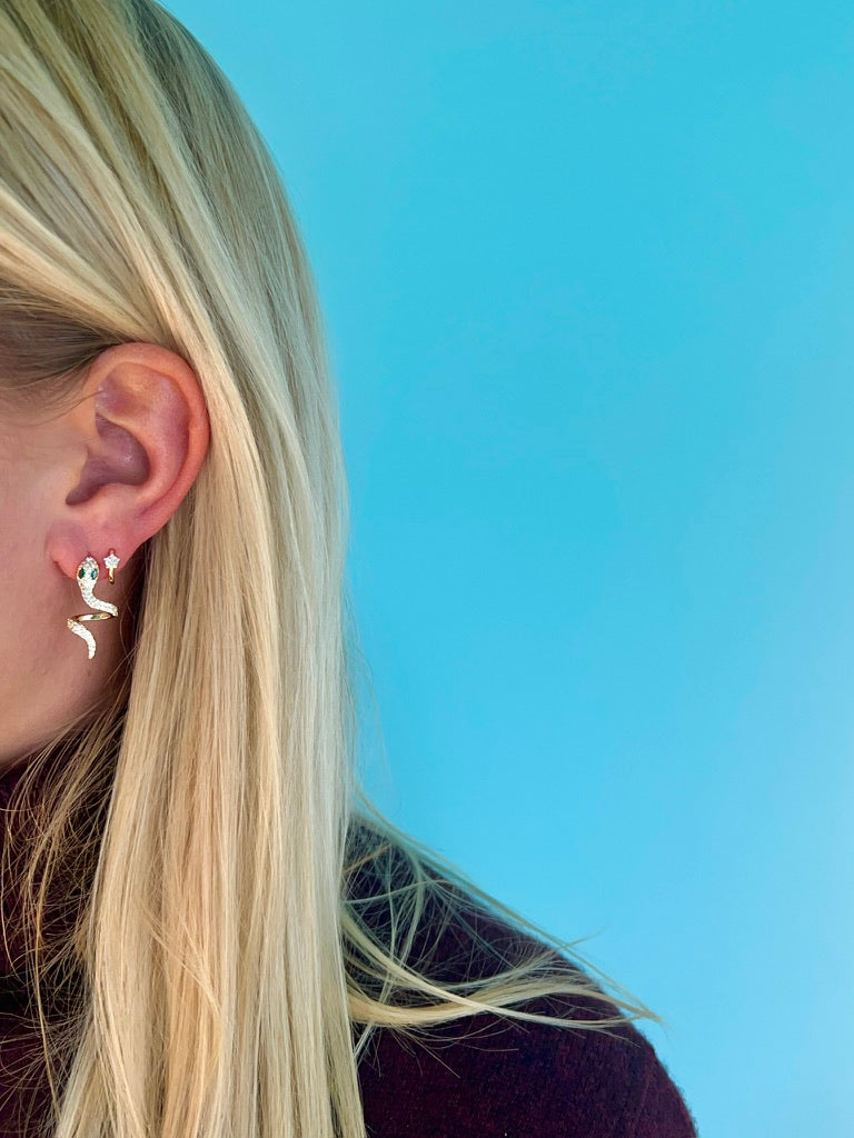 Medium Snake Earring