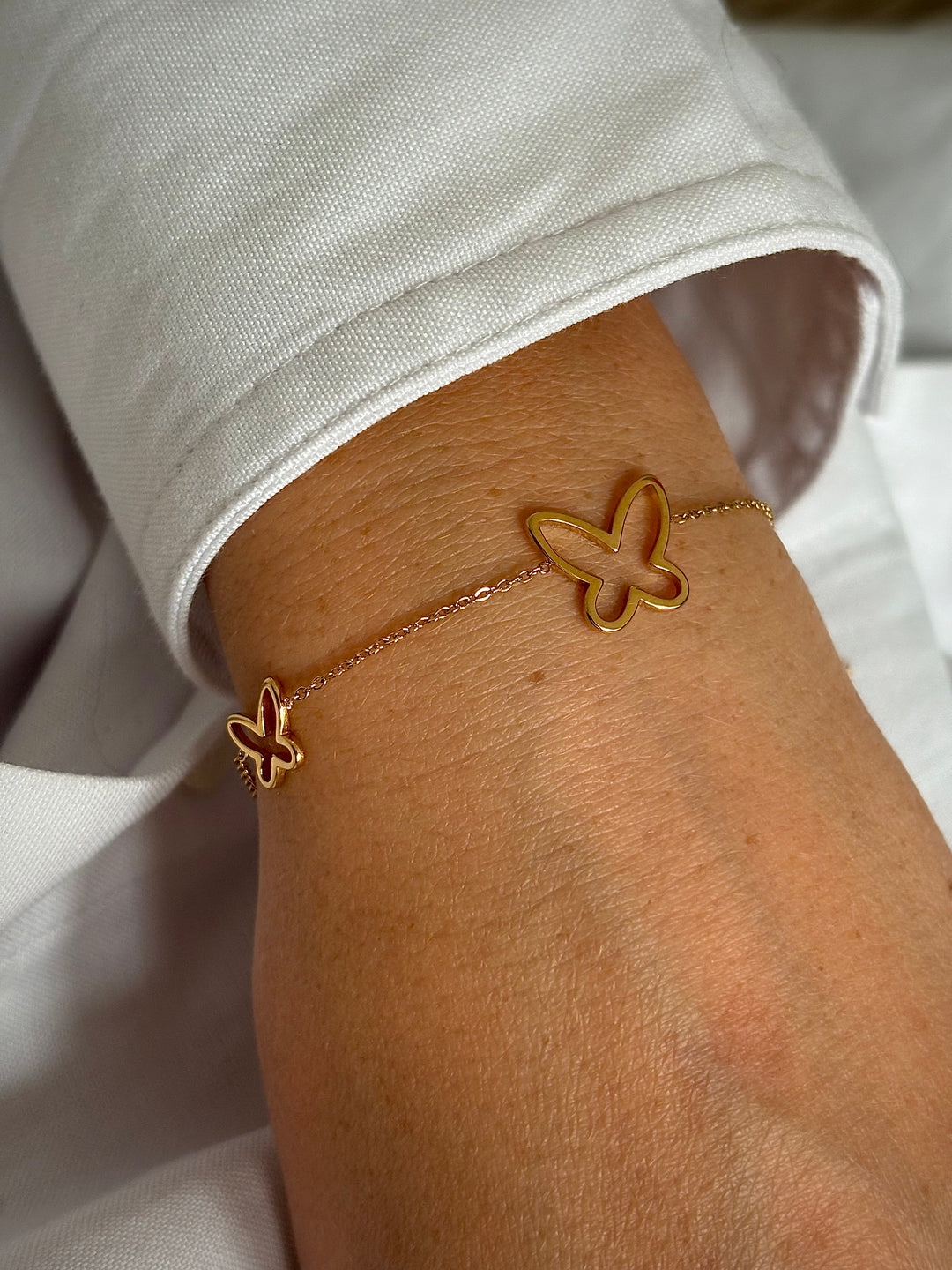 Butterfly gold bracelet