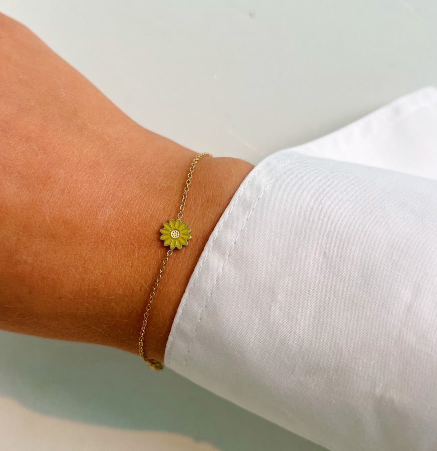 Mini Yellow Flower Bracelet