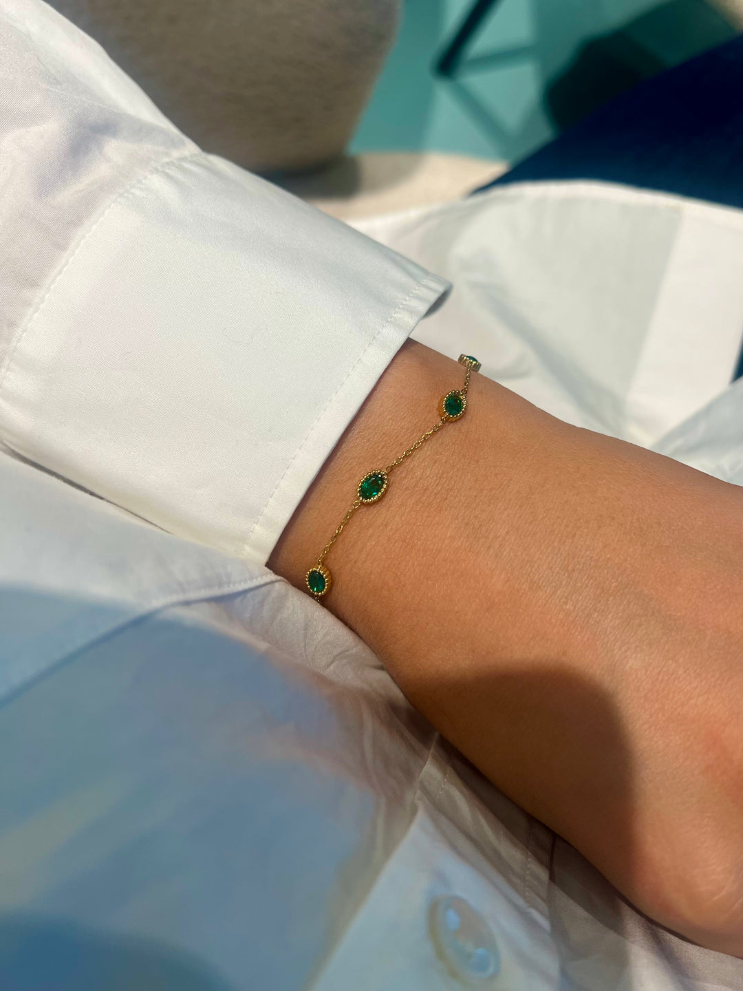 Green Emerald Bracelet