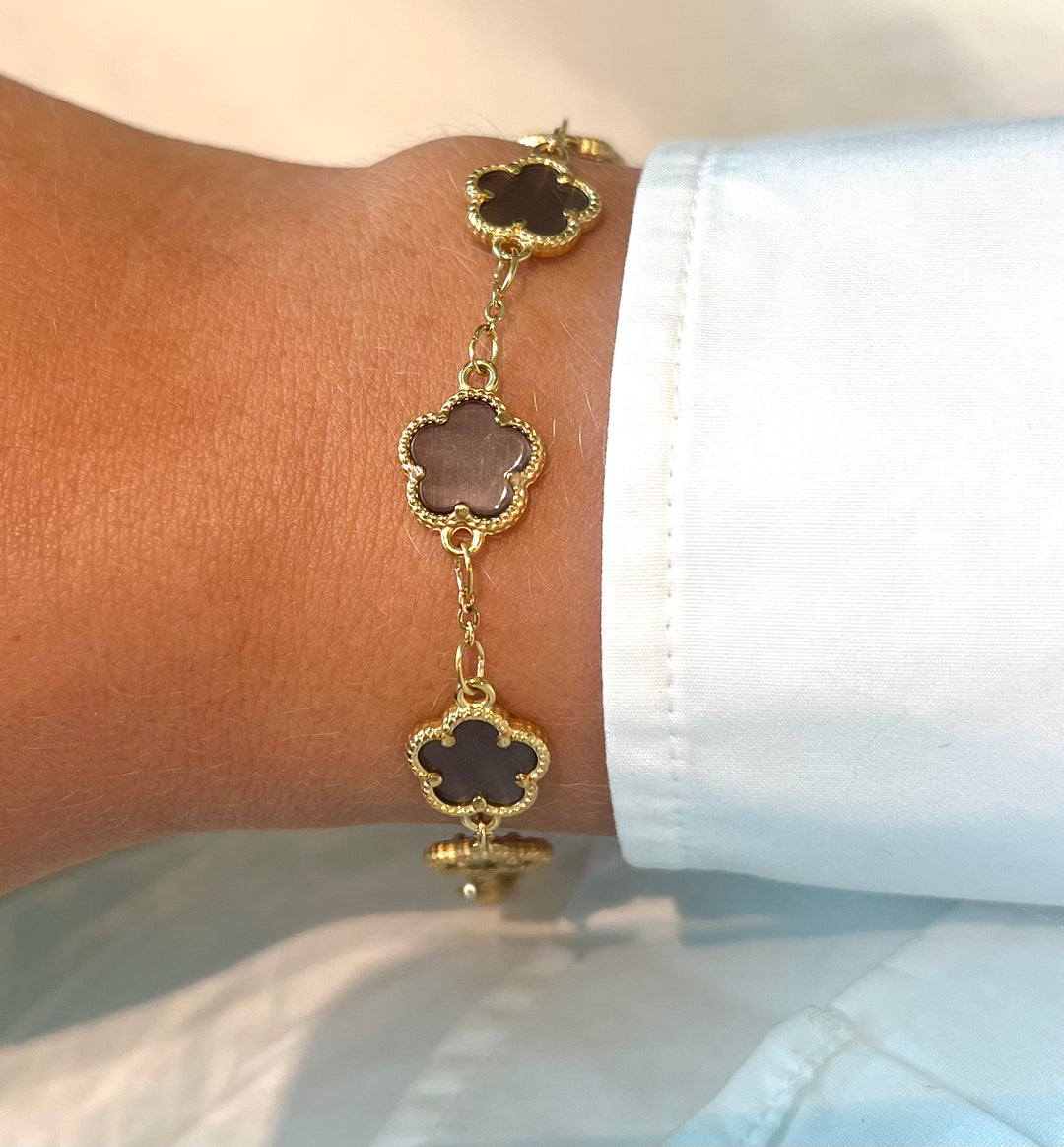 Brown Clover Bracelet