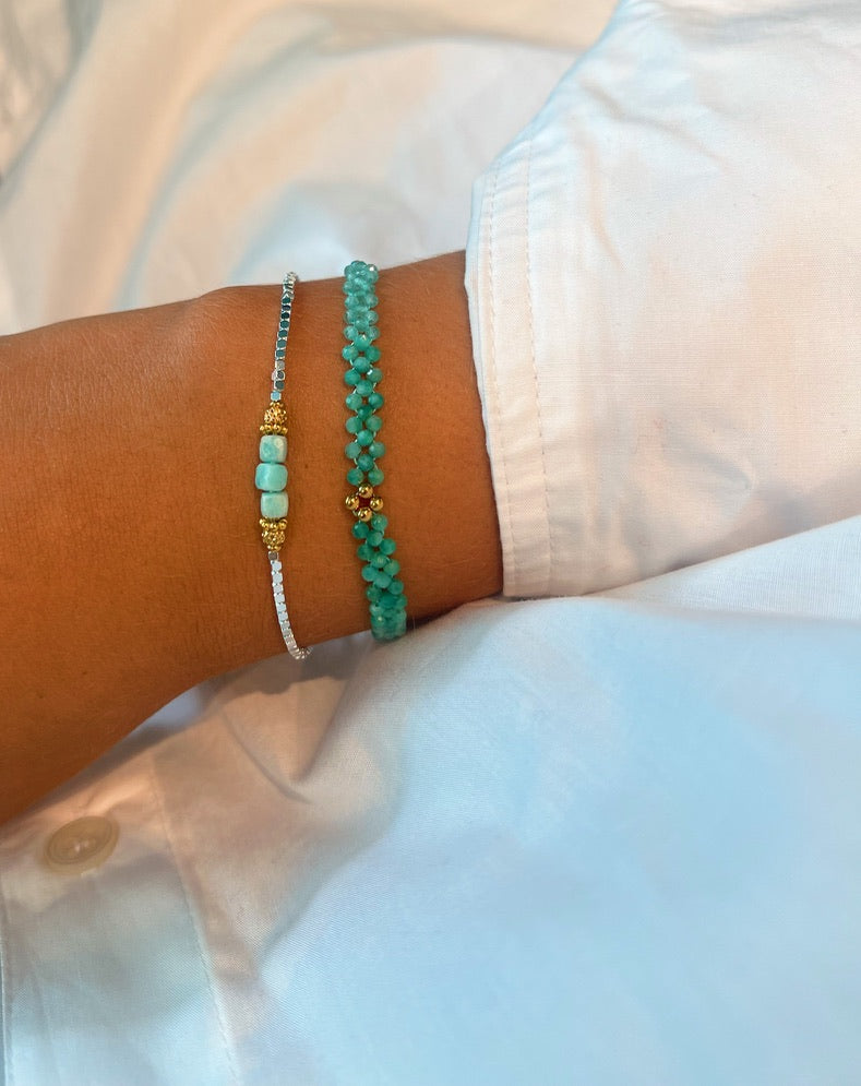 Metallic Blue Bracelet