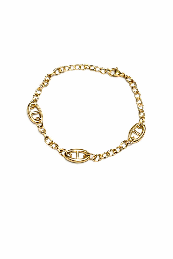 CHUNKY SIGNATURE GOLD BRACELET