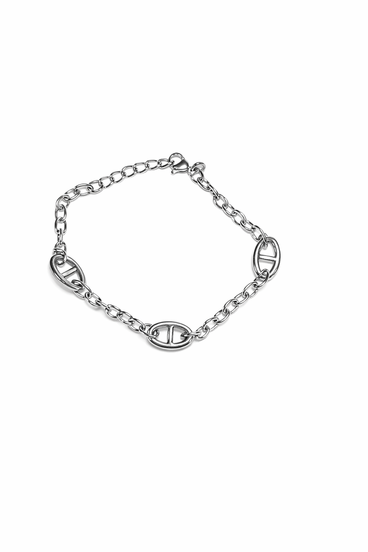 Silver Signature CHUNKY SIGNATURE SILVER BRACELET – June 21 Jewelry