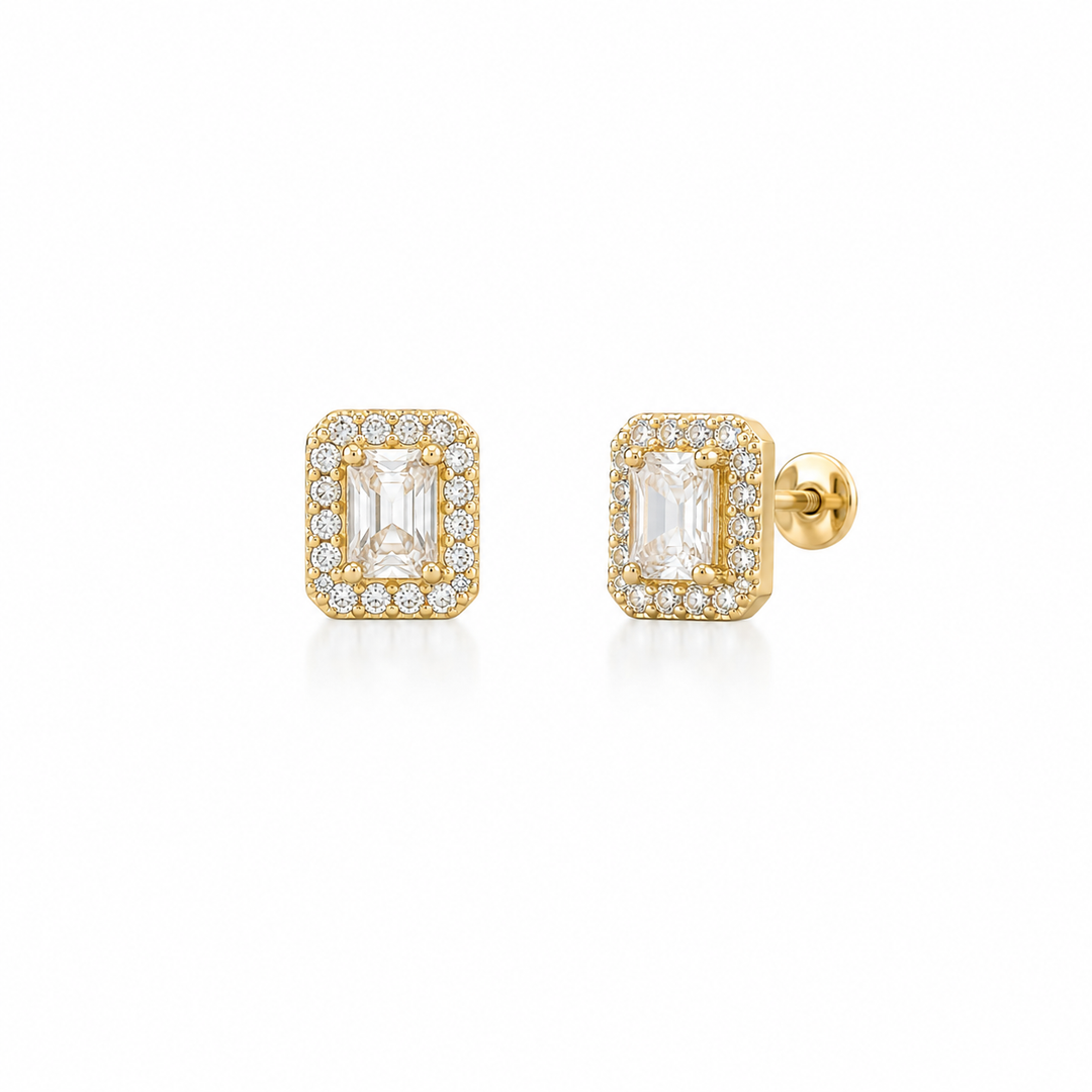 RECTANGLE EARSTUD SET