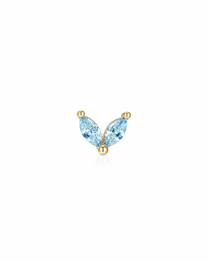 BUTTERFLY AQUA EARSTUD