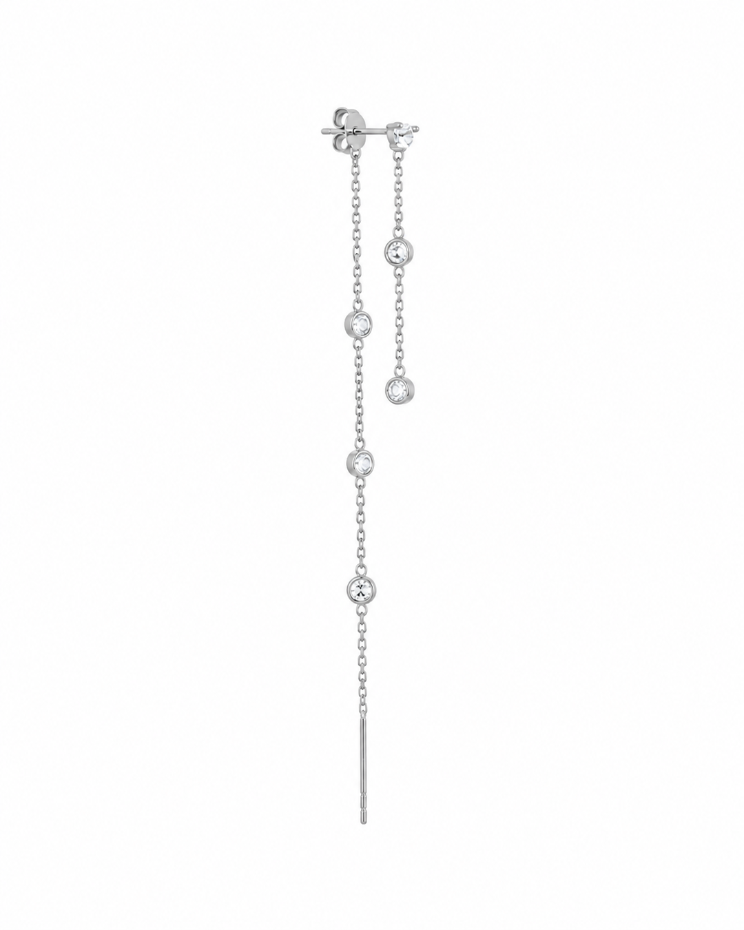 ZIRCONIA ROUND DOT SILVER