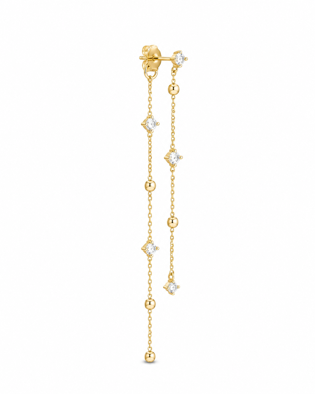 LONG ZIRCONIA DOTTIE EARRING