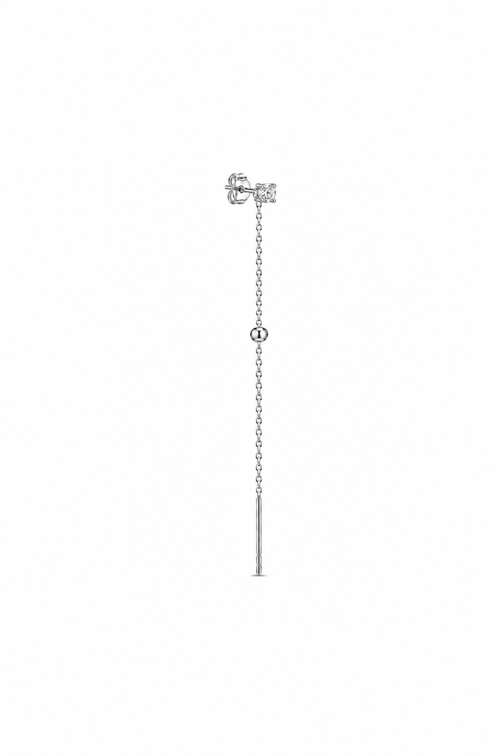 LONG ELEGANT DOT CHAIN SILVER