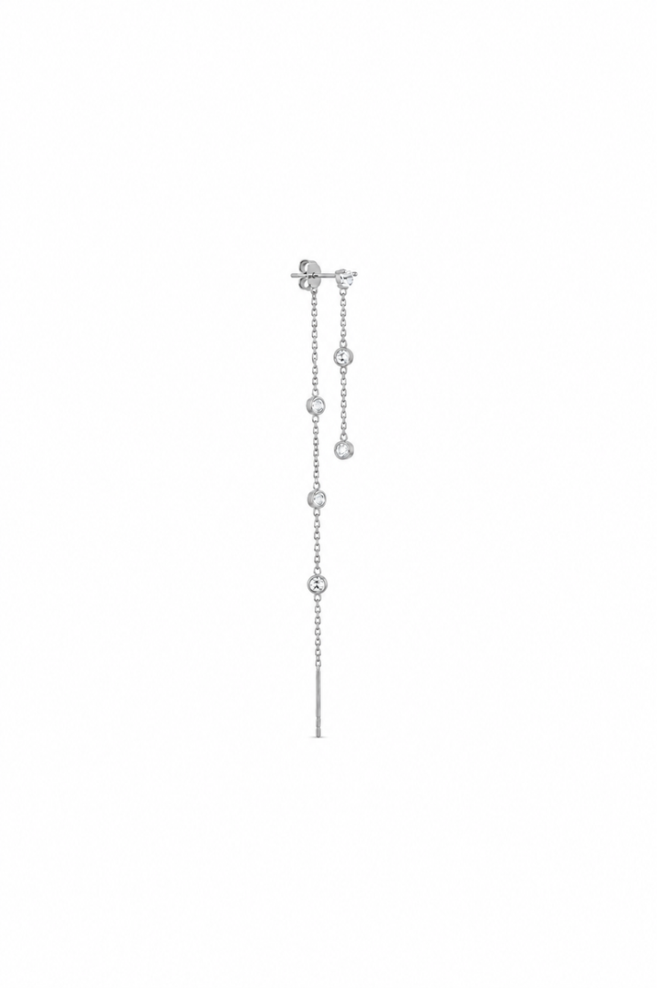 ZIRCONIA ROUND DOT SILVER