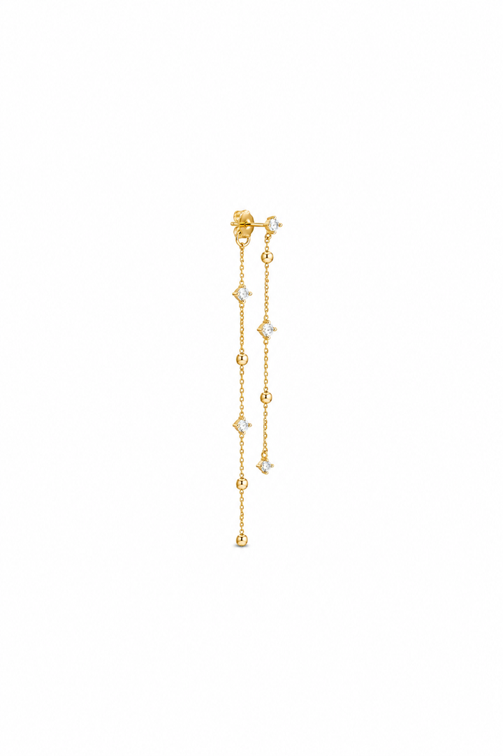 LONG ZIRCONIA DOTTIE EARRING