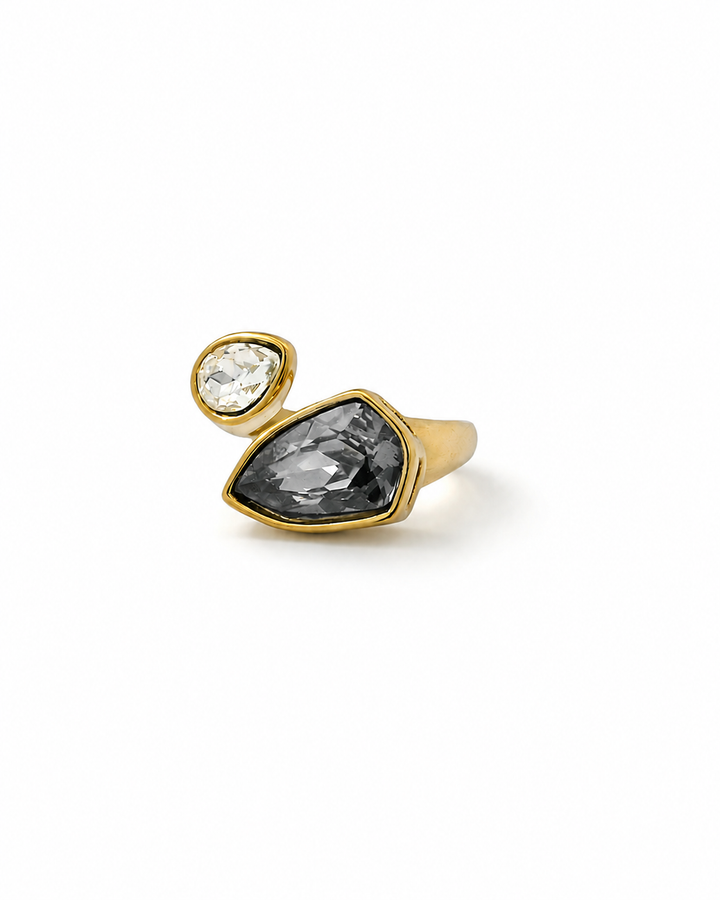 LOBE DARK GREY RING