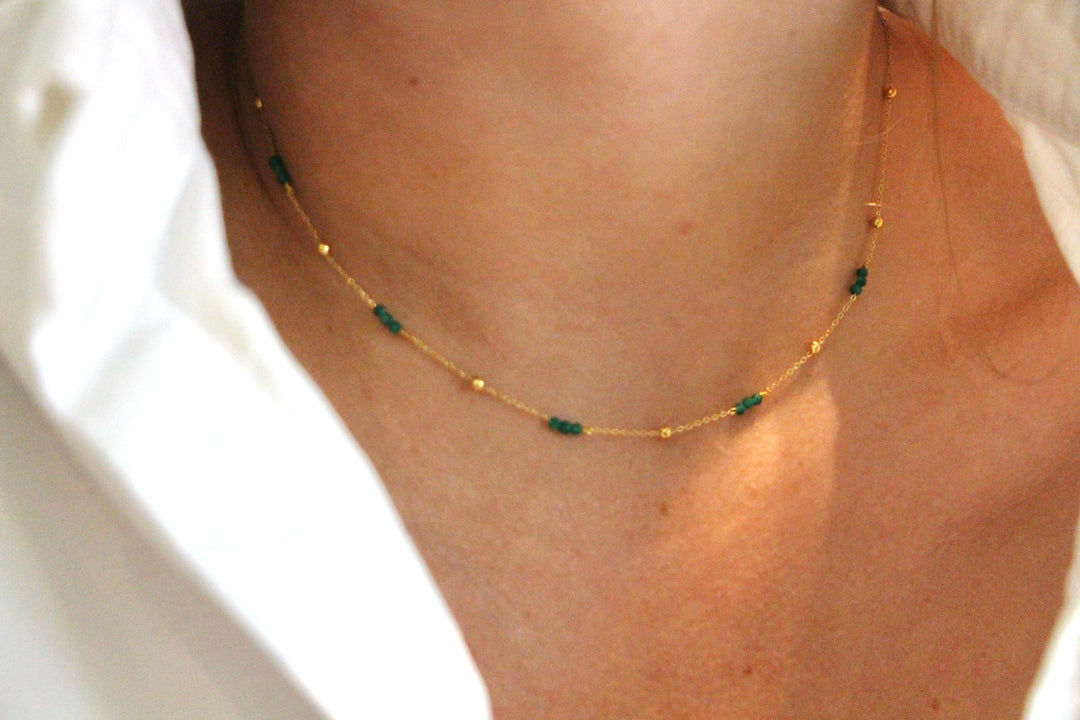 Green Pearls Necklace