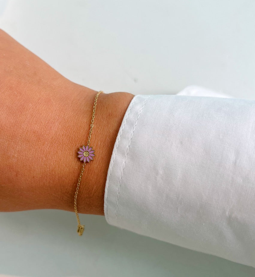 Mini Lila Flower Bracelet