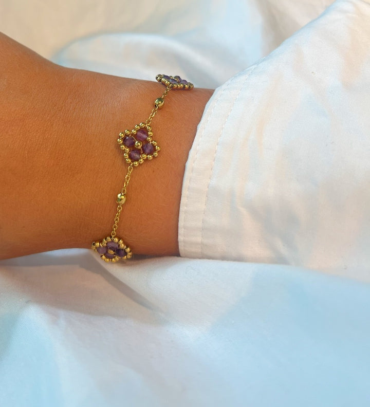 Flower Lila Bracelet