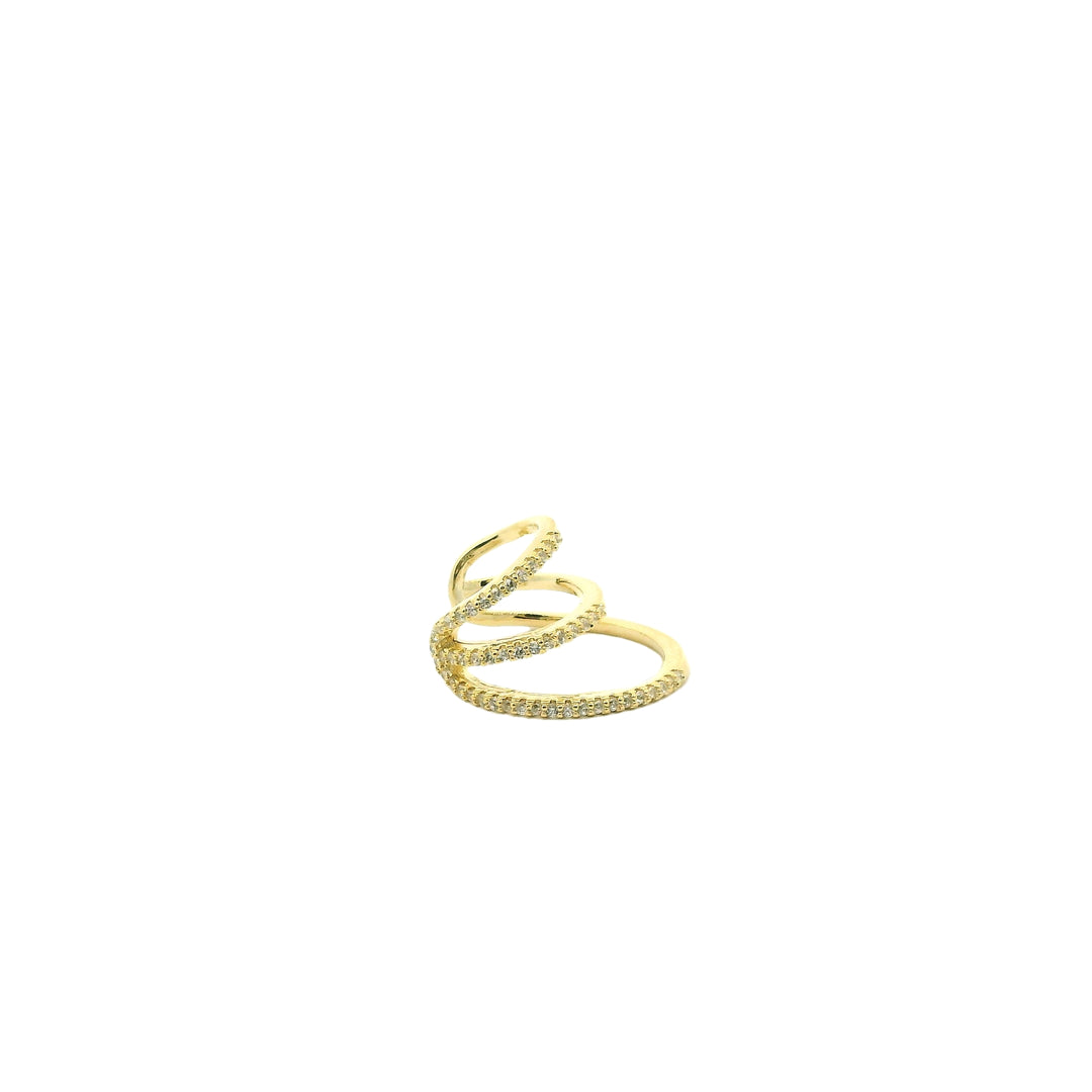 Elegant Gold Spiral Earcuff