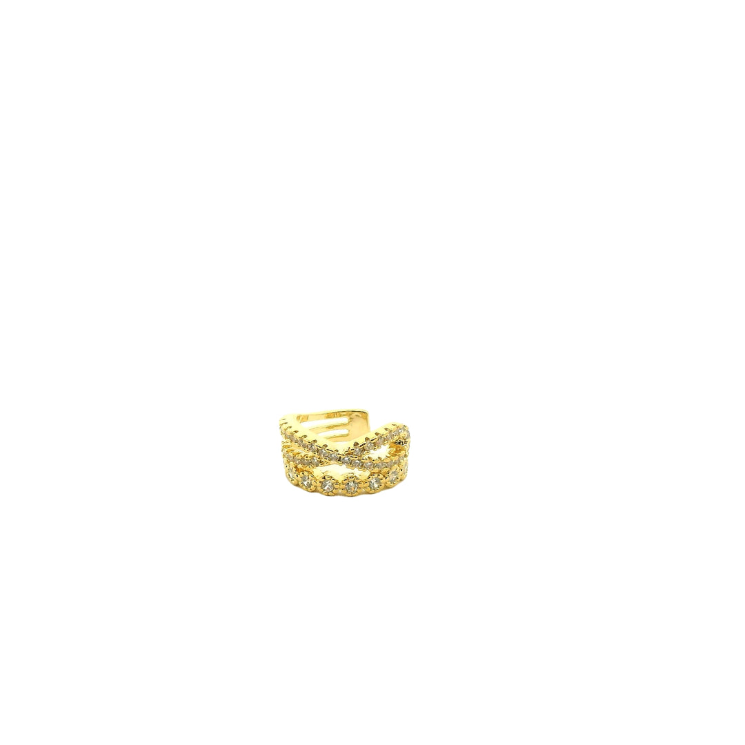 Triple Bar Gold Earcuff