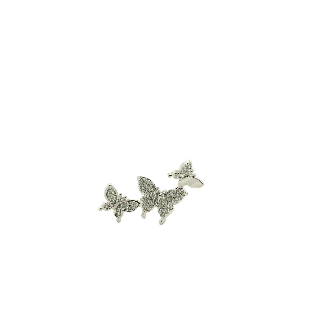 Silver Butterfly Earcuff