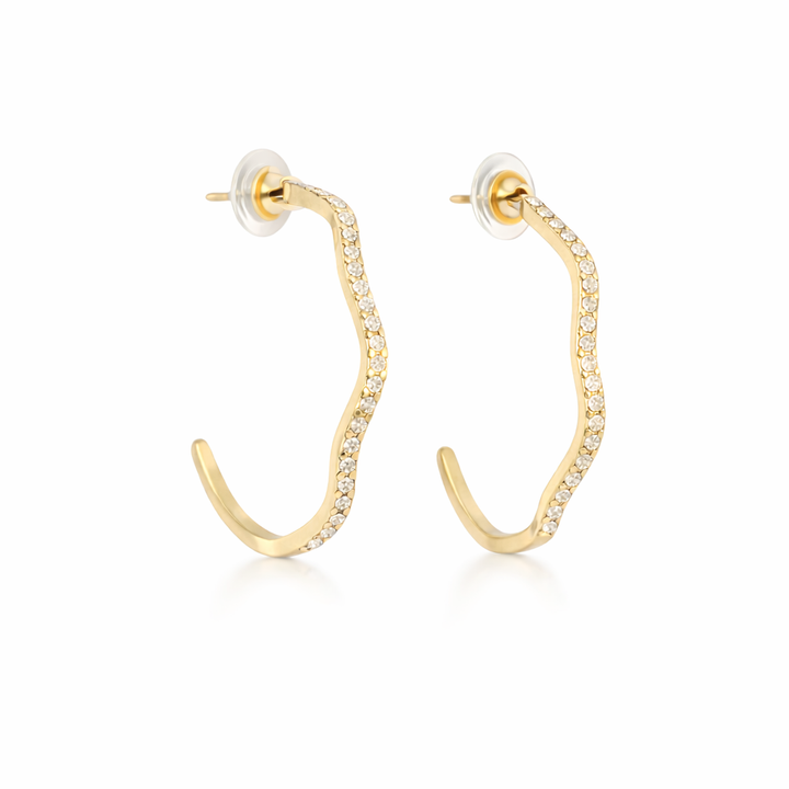 ESTELLE WAVY HOOP SET