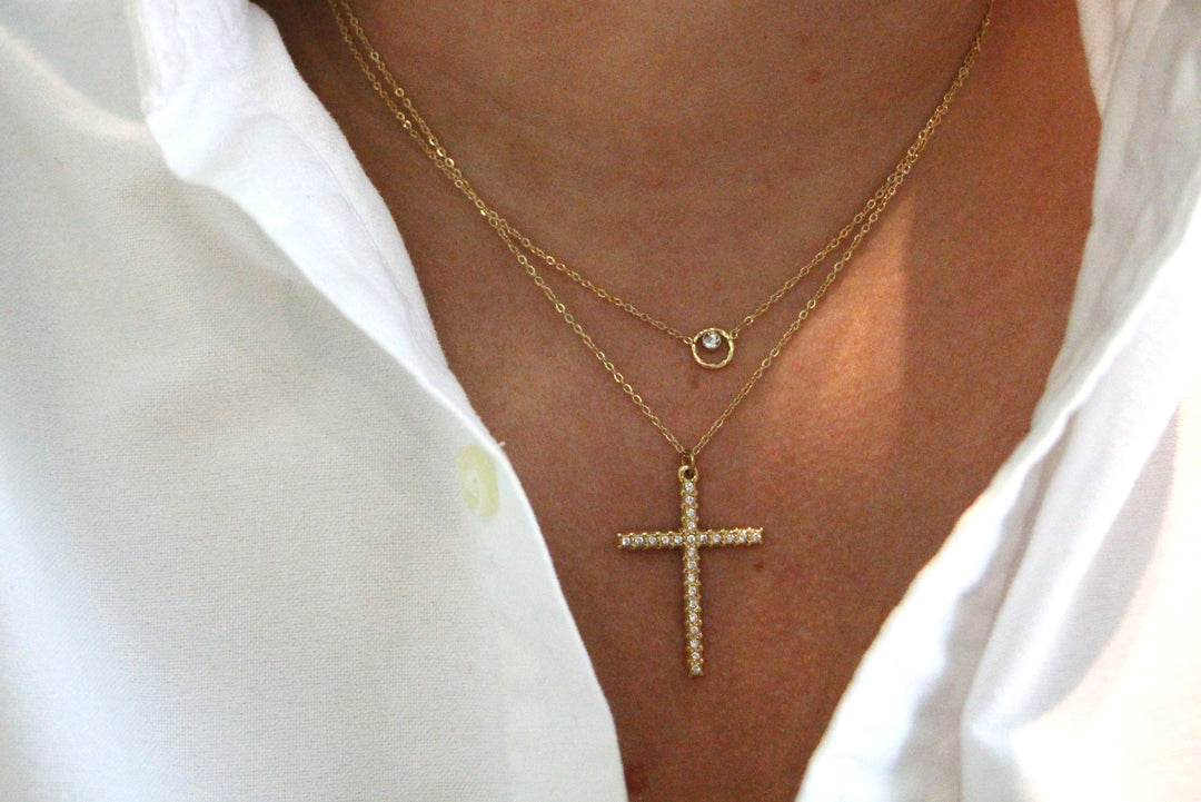 Diamond Cross Necklace
