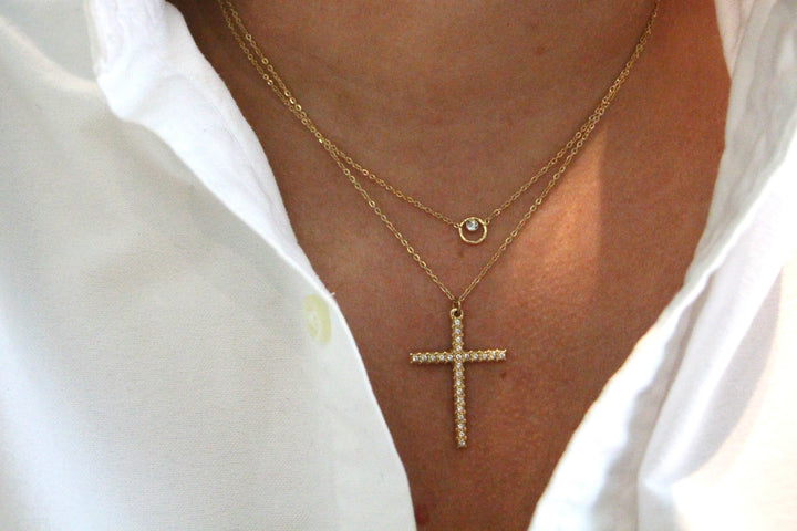Diamond Cross Necklace