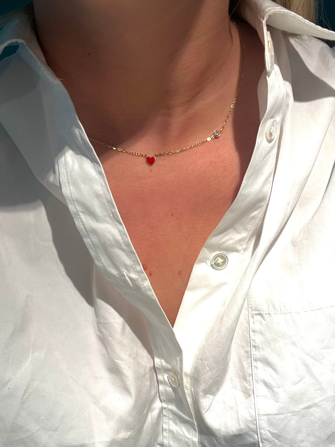 Heart Little Diamond Necklace