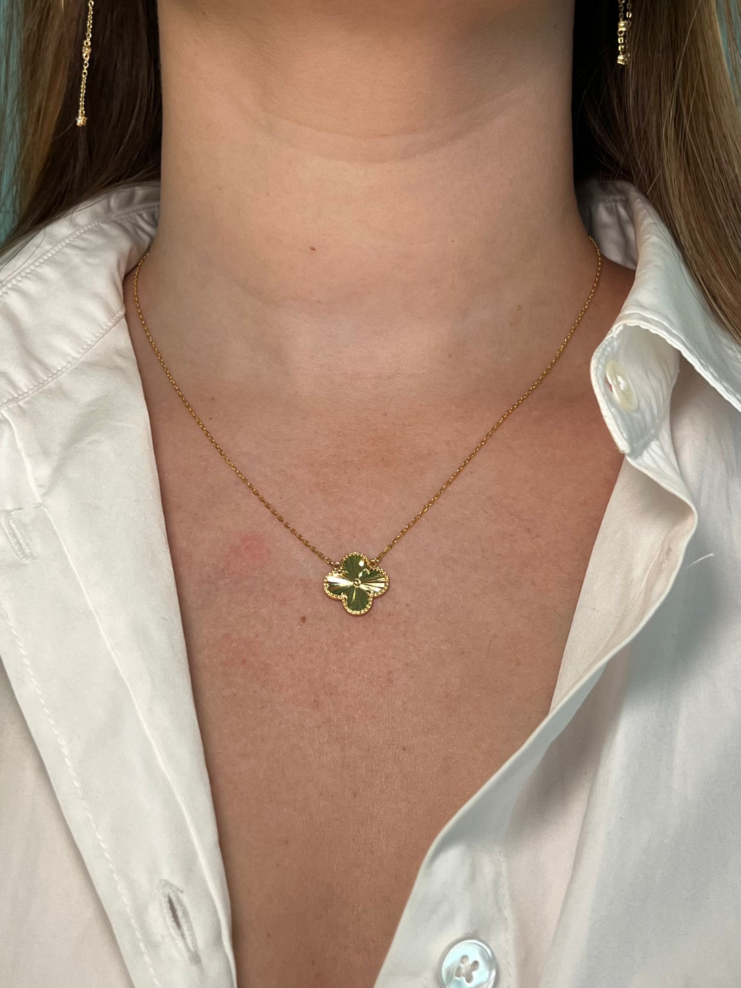 Golden Clover Necklace