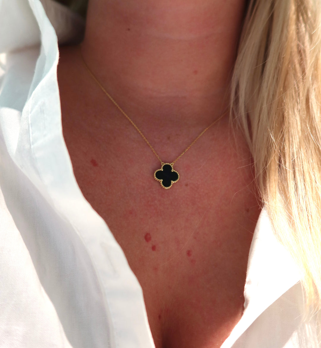 Middernachtklaver ketting