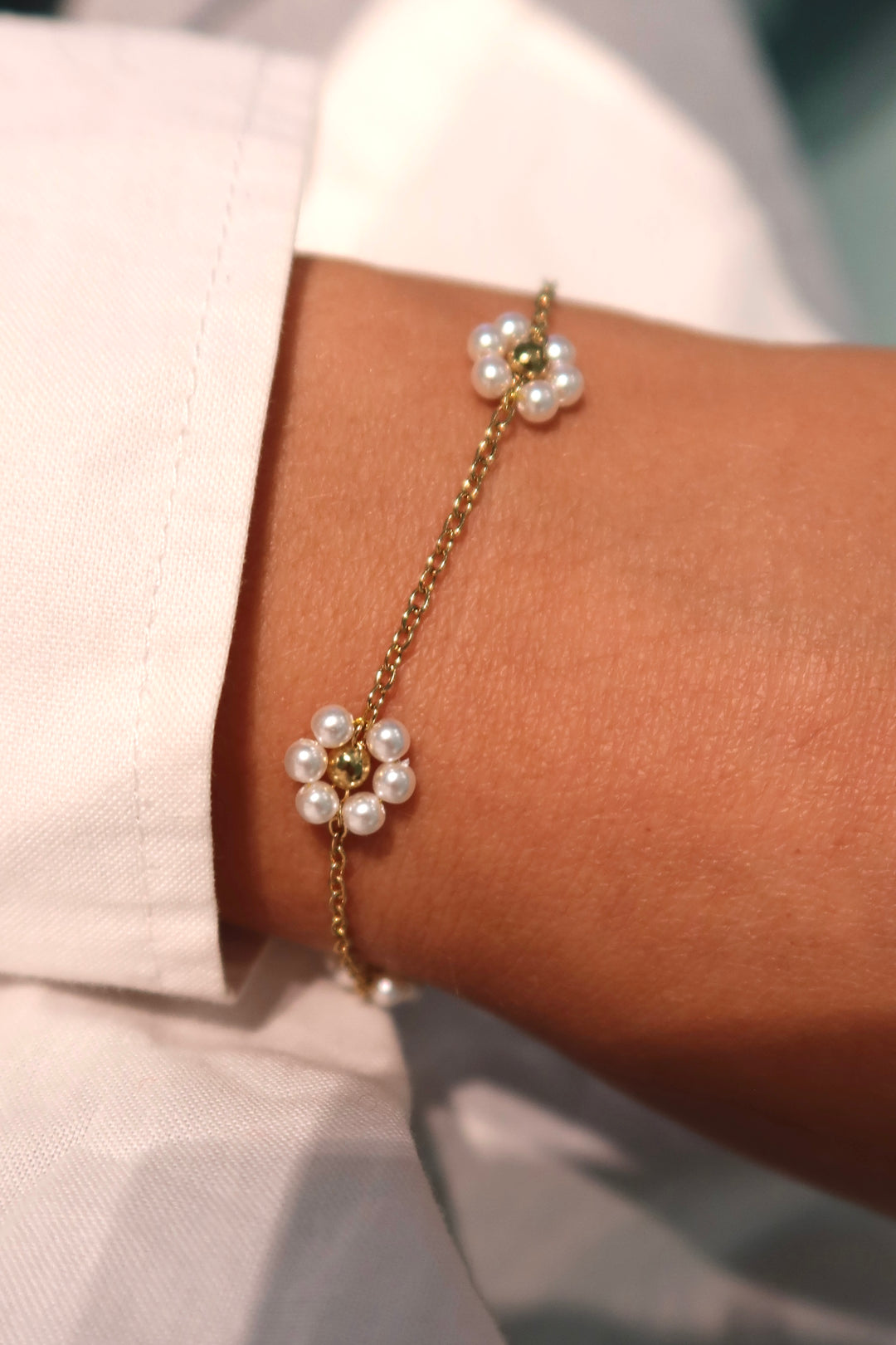 Pearl Petal Bracelet