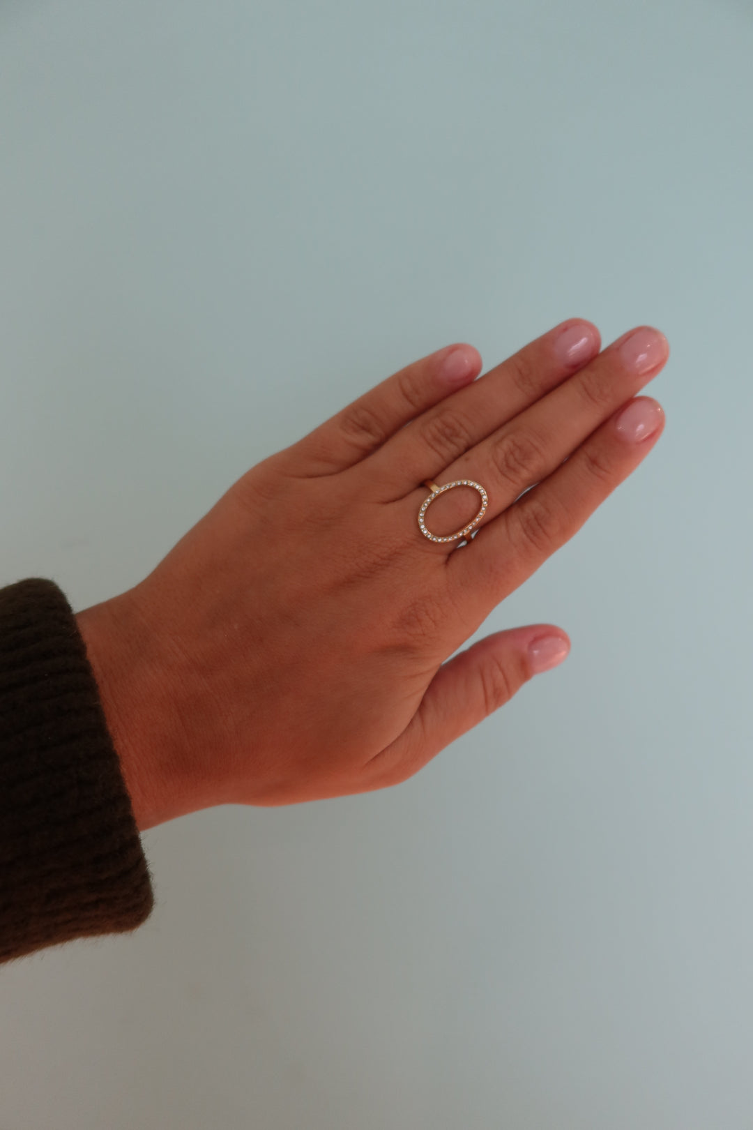 Ovale diamanten ring