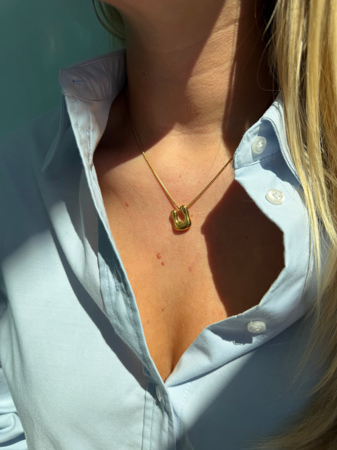 CHUNKY INITIAL NECKLACE