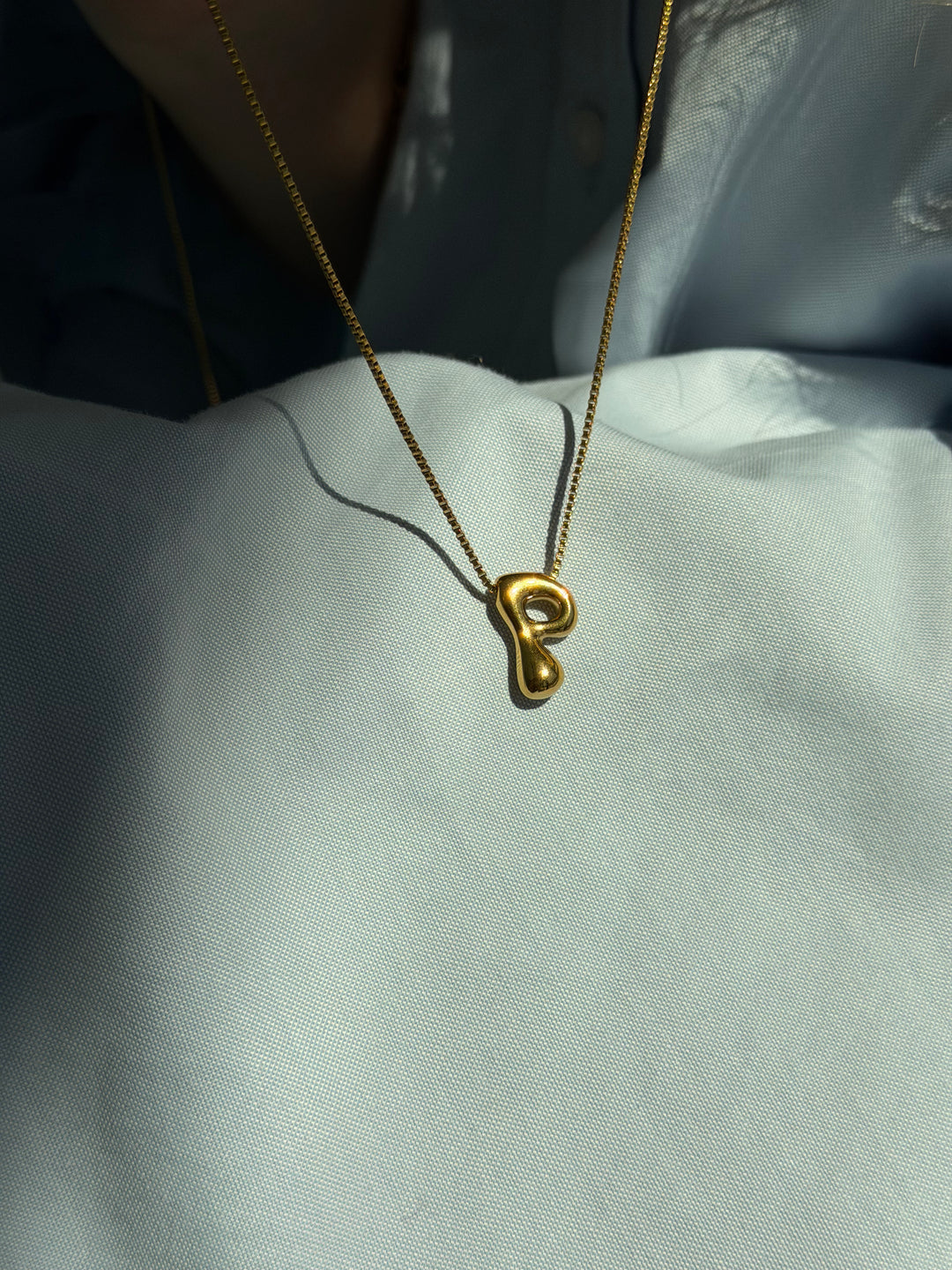 CHUNKY INITIAL NECKLACE