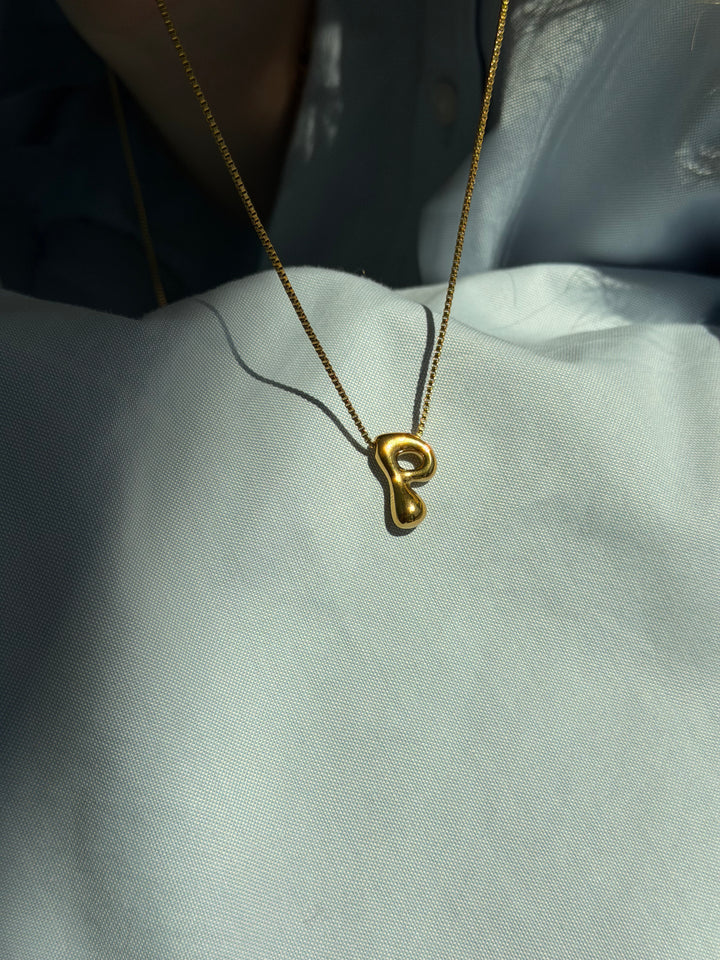 CHUNKY INITIAL NECKLACE