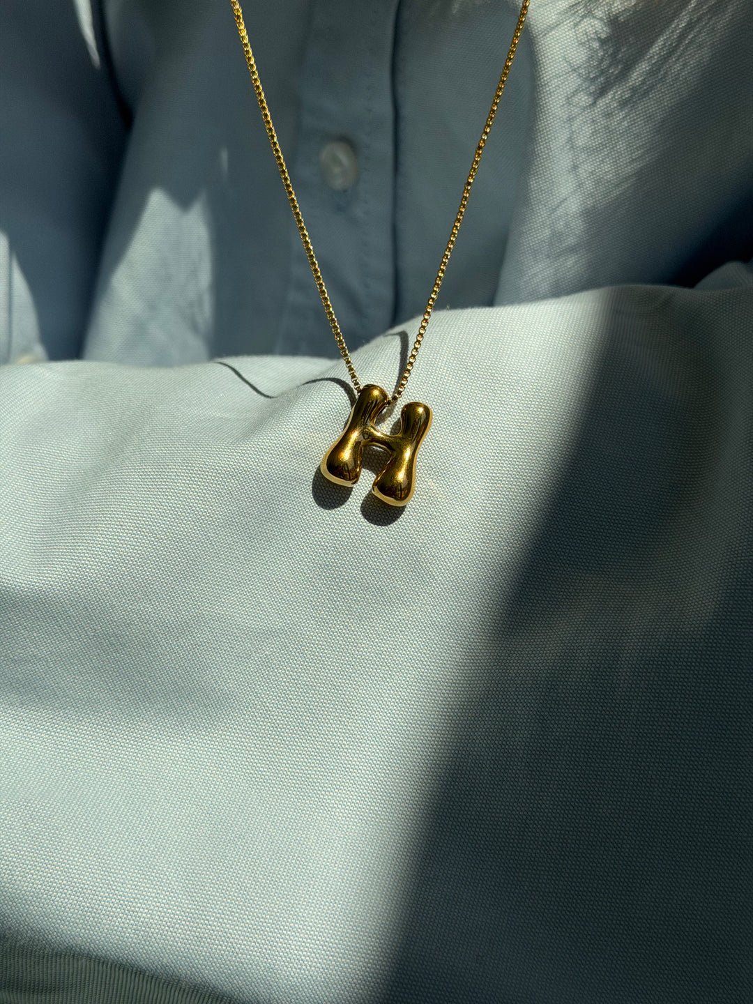CHUNKY INITIAL NECKLACE
