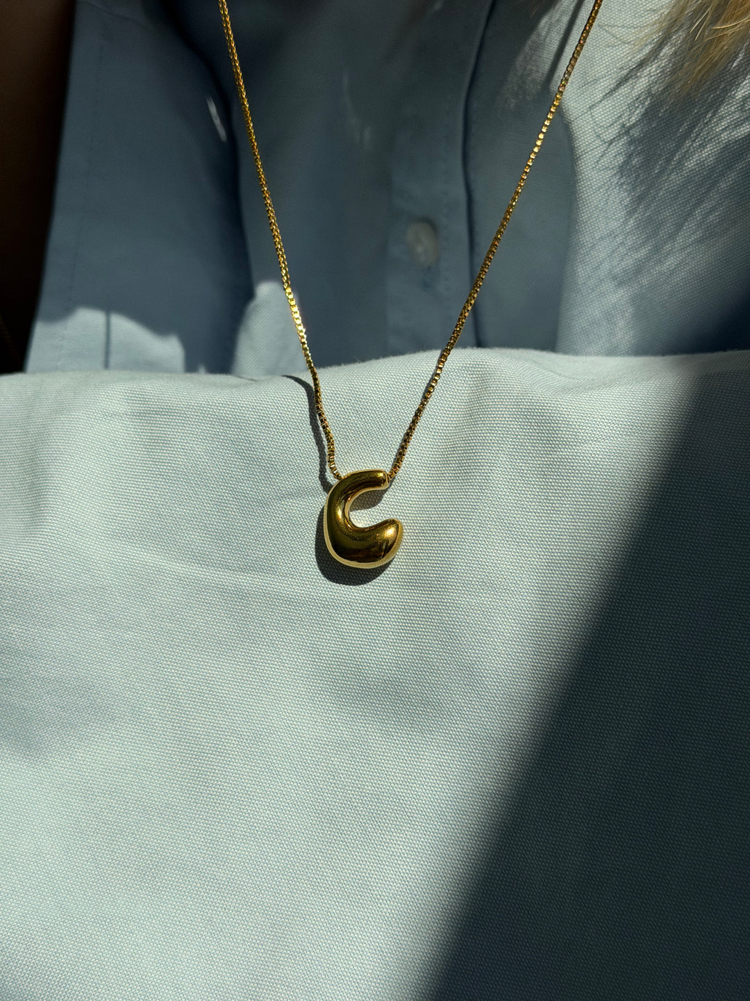 CHUNKY INITIAL NECKLACE