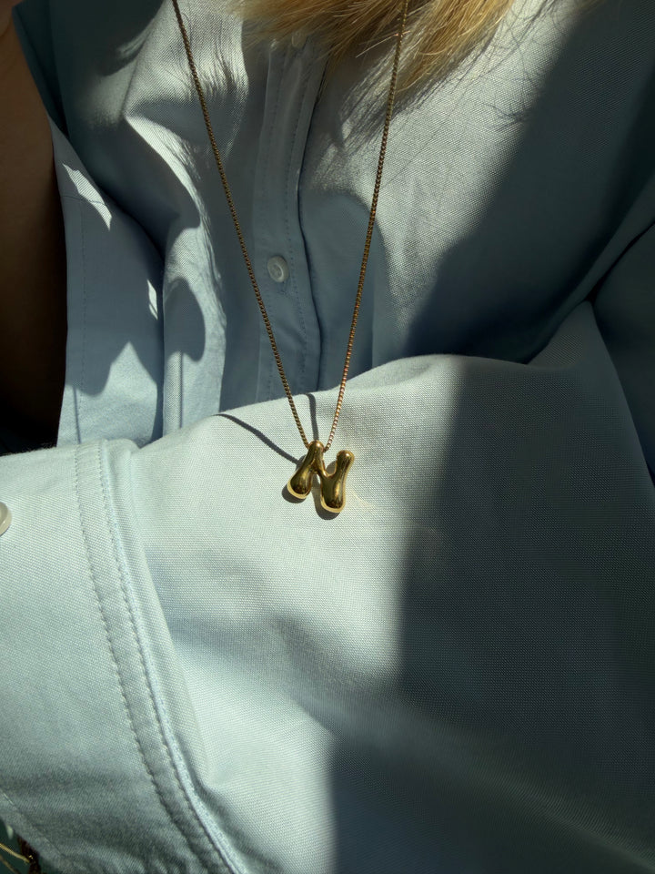 CHUNKY INITIAL NECKLACE