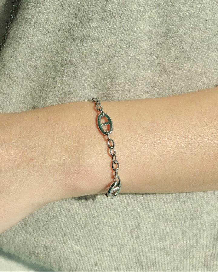 CHUNKY SIGNATURE SILVER BRACELET