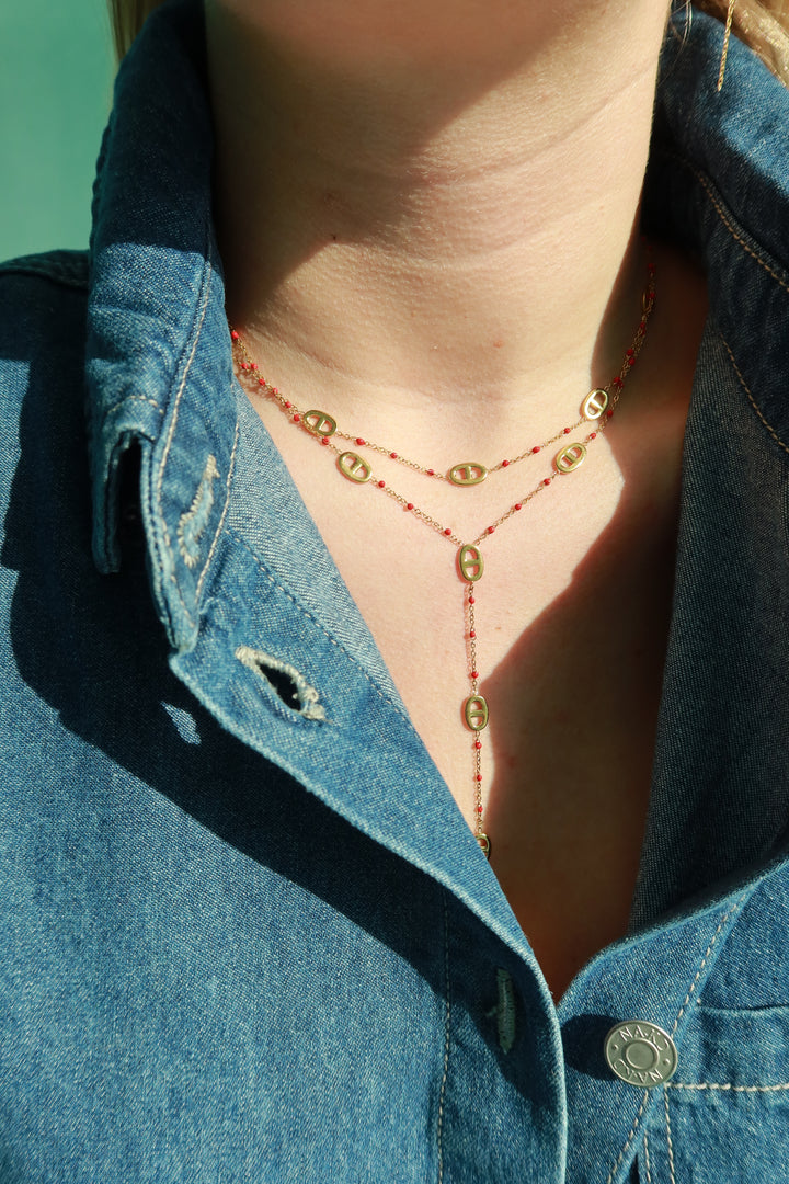 RED SIGNATURE NECKLACE