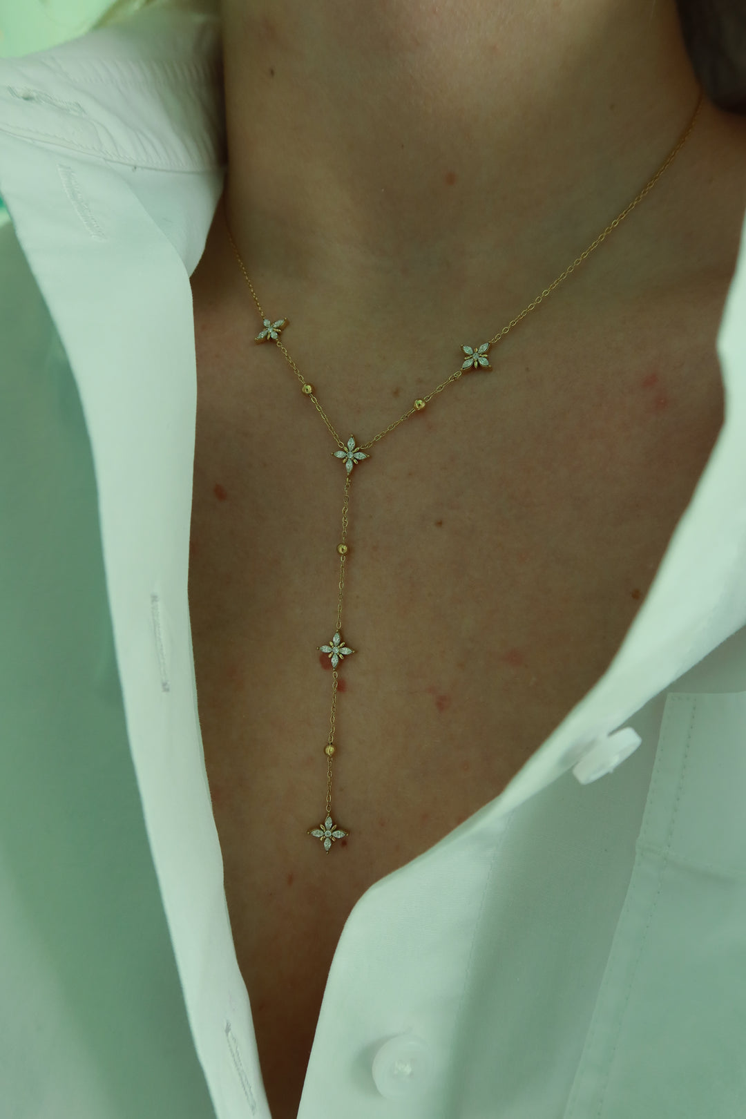 STAR Y DROP NECKLACE