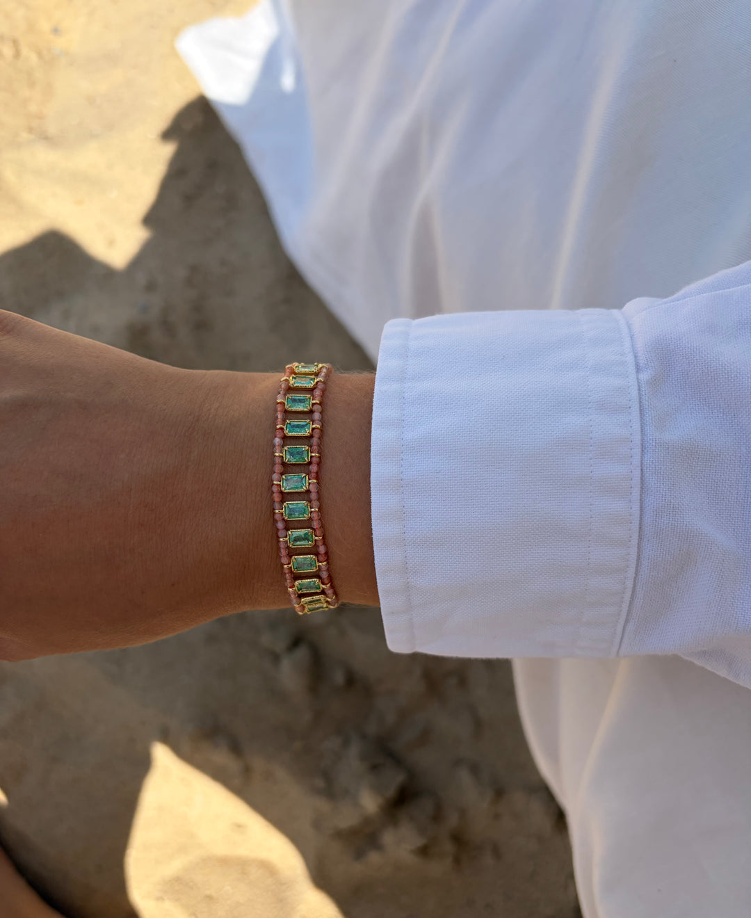 SANTORINI COAST CORAL BRACELET